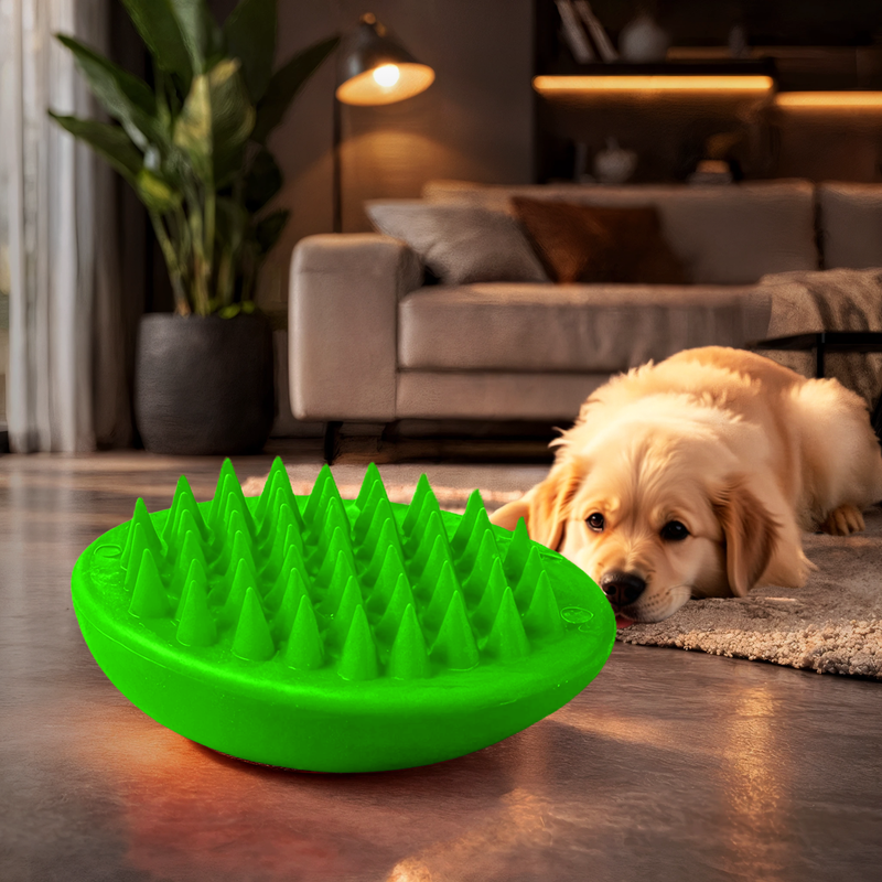 Щётка для шерсти животных резиновая, Pet Club, 10х6 см, в ассортименте