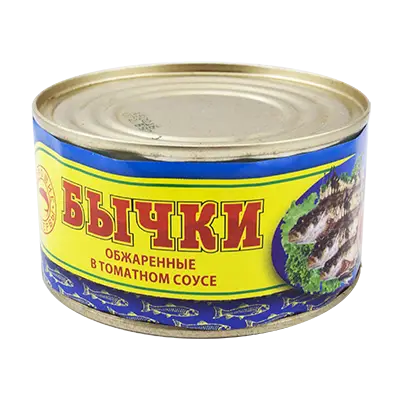 Бычки обжаренные в томатном соусе, 185 г