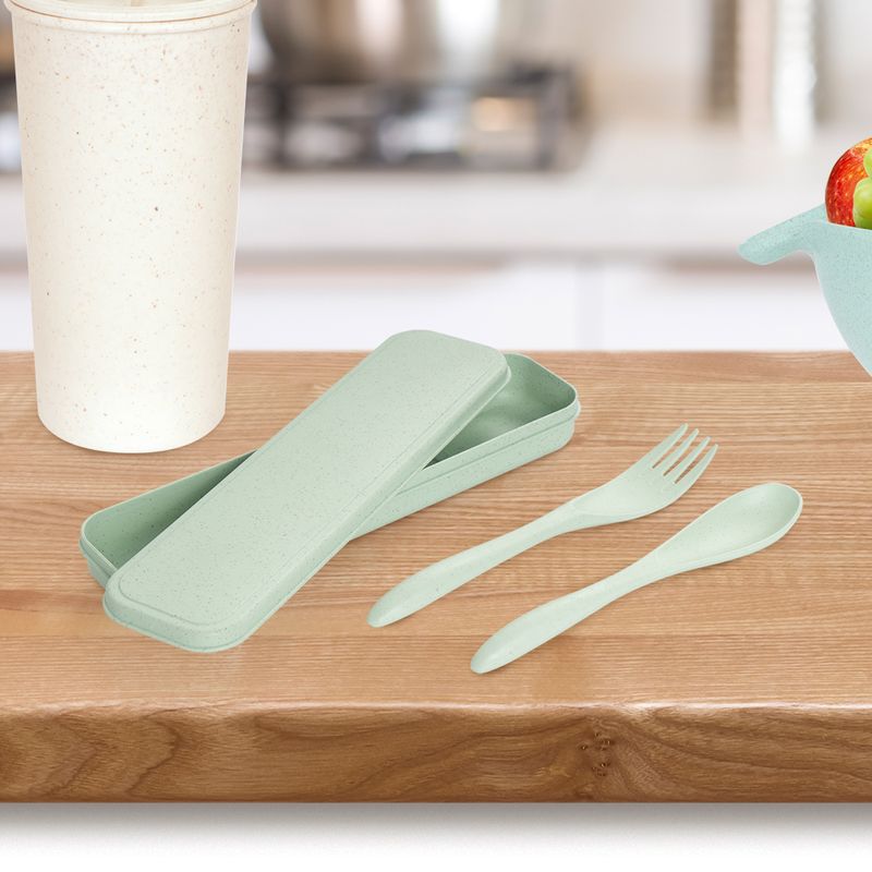 Набор столовых приборов (вилка и ложка), O'Kitchen, в контейнере, в ассортименте