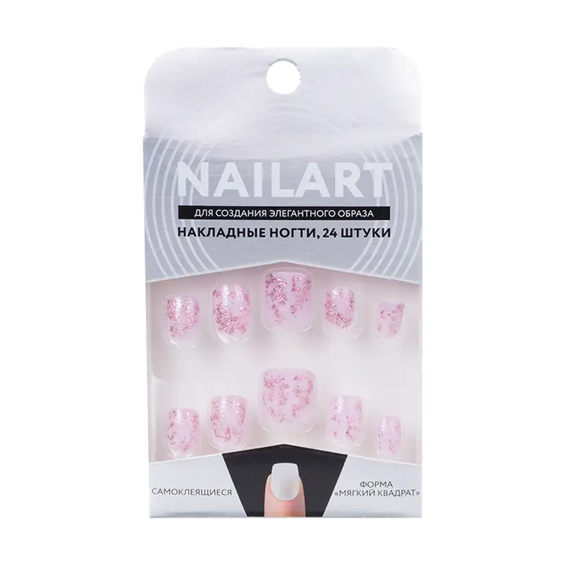 Набор накладных самоклеящихся ногтей, NAILART, 24 шт., в ассортименте