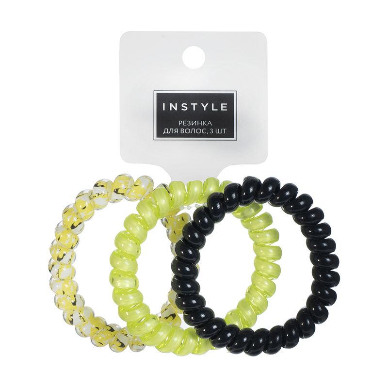 Резинка для волос, INSTYLE, 3 шт., в ассортименте