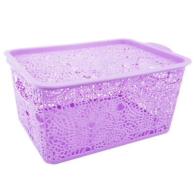 Коробка ажурная с крышкой, 34х24х15 см