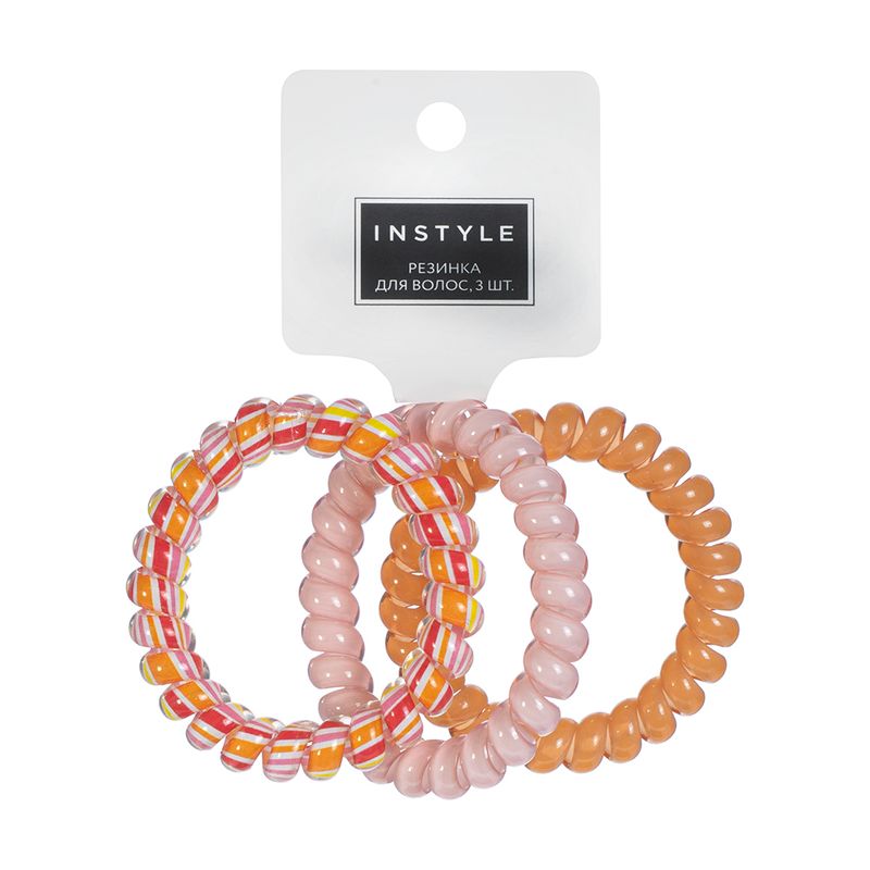 Резинка для волос, INSTYLE, 3 шт., в ассортименте