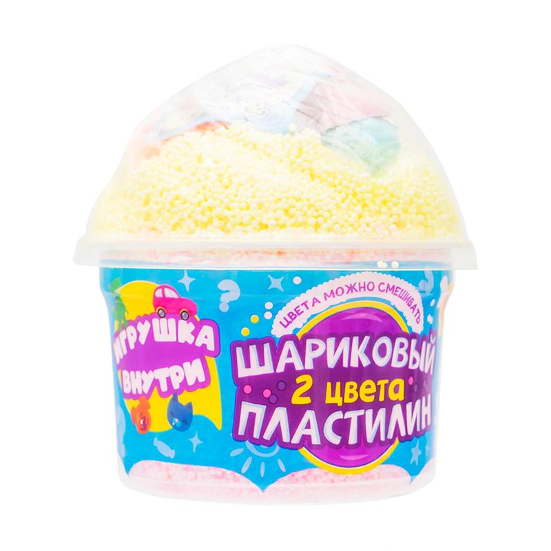 Шариковый пластилин с игрушкой, в ассортименте