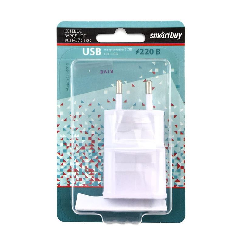 Сетевое зарядное устройство USB, 1A