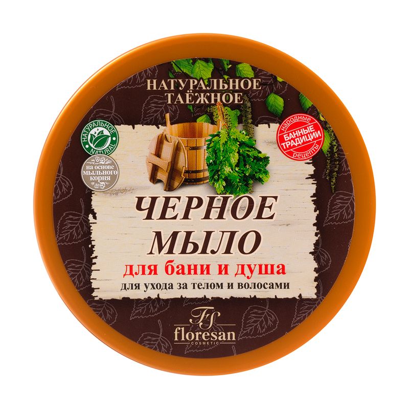 Мыло натуральное для бани и душа, Floresan, 450 г