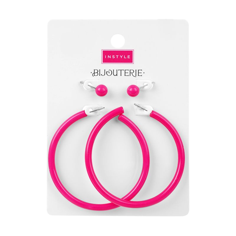 Серьги, INSTYLE, 2 пары, в ассортименте