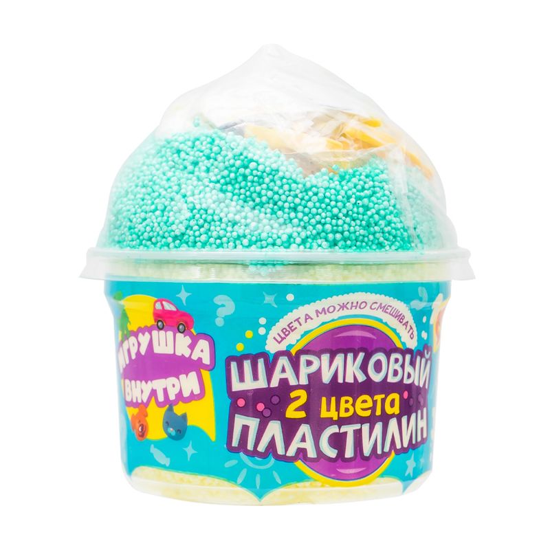 Шариковый пластилин с игрушкой, в ассортименте