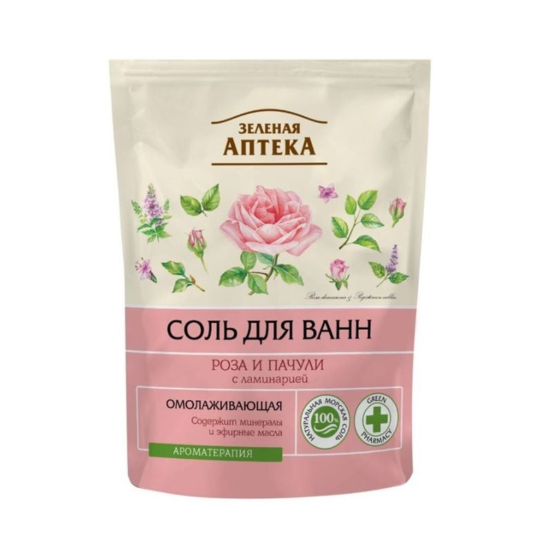 Морская соль для ванн, Зелёная аптека, 500 г, в ассортименте