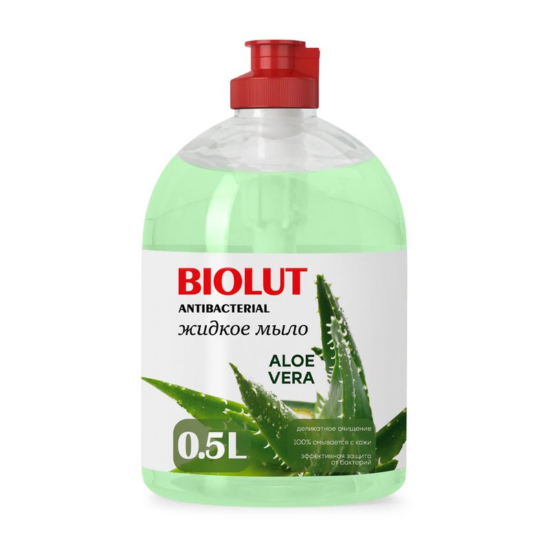 Мыло жидкое, Biolut, антибактериальное, 0,5 л
