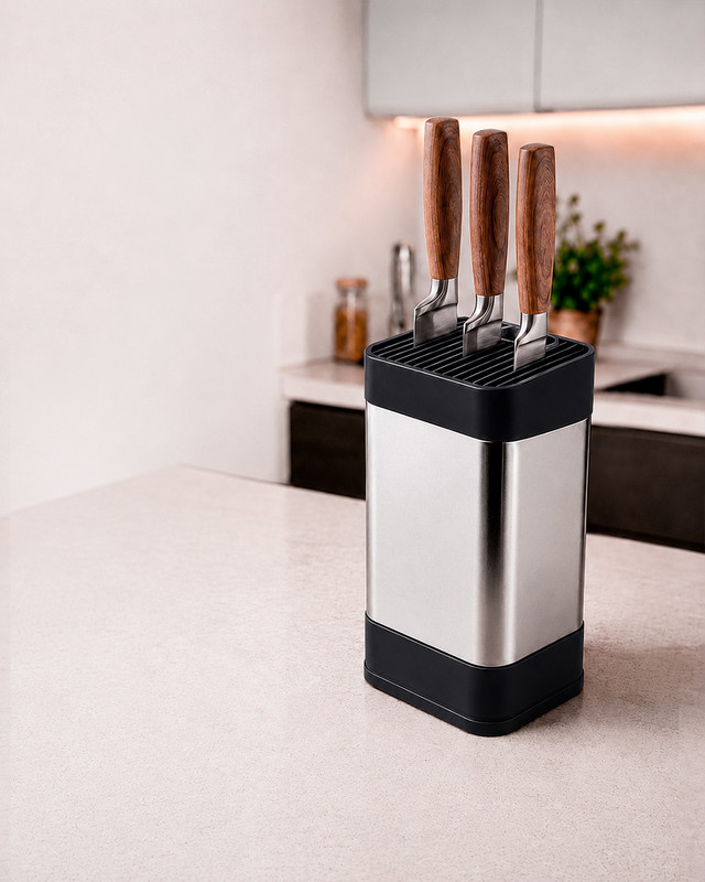 Подставка для ножей, O'Kitchen, 10,5х11х23 см, в ассортименте