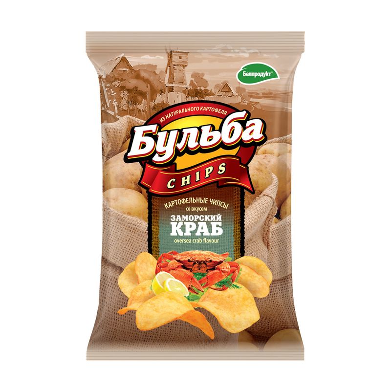 Чипсы картофельные "Бульба chips", 75 г, в ассортименте