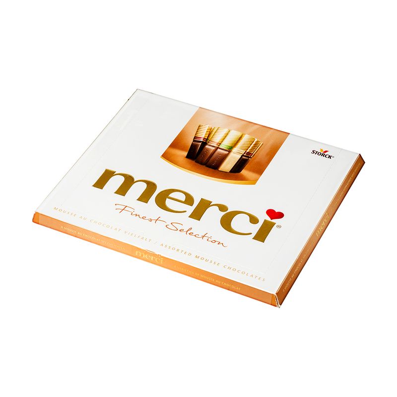 Набор конфет Merci Ассорти с начинкой шоколадный мусс, 210 г