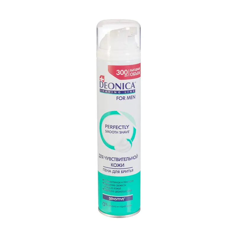 Пена для бритья "Perfectly smooth shave", DEONICA FOR MEN, 300 мл, в ассортименте