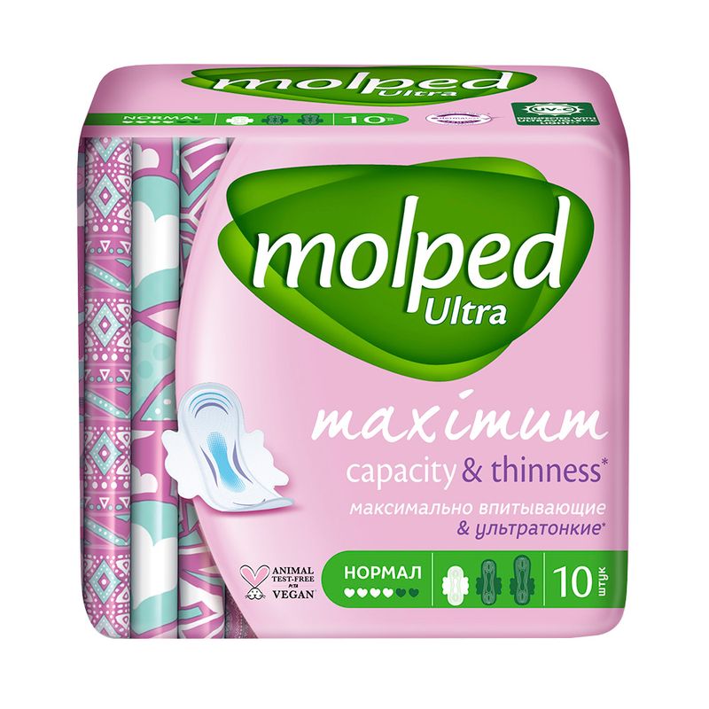 Прокладки, Molped, нормал, 10 шт.