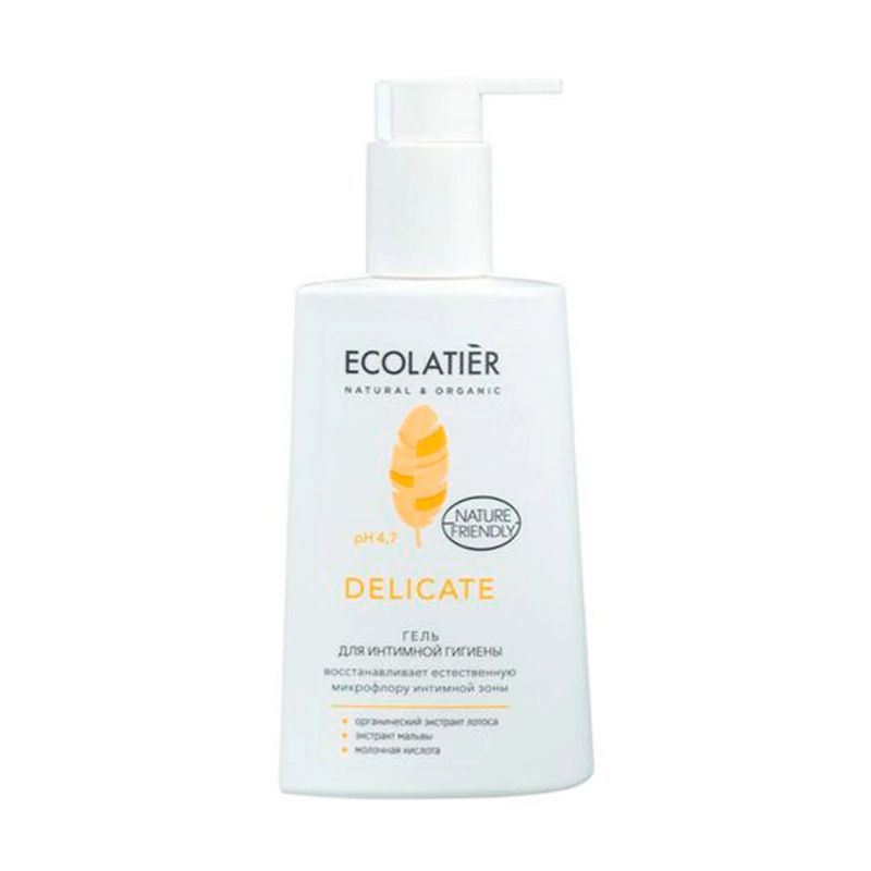 Жидкое мыло для интимной гигиены Delicate, Ecolatier, 250 мл