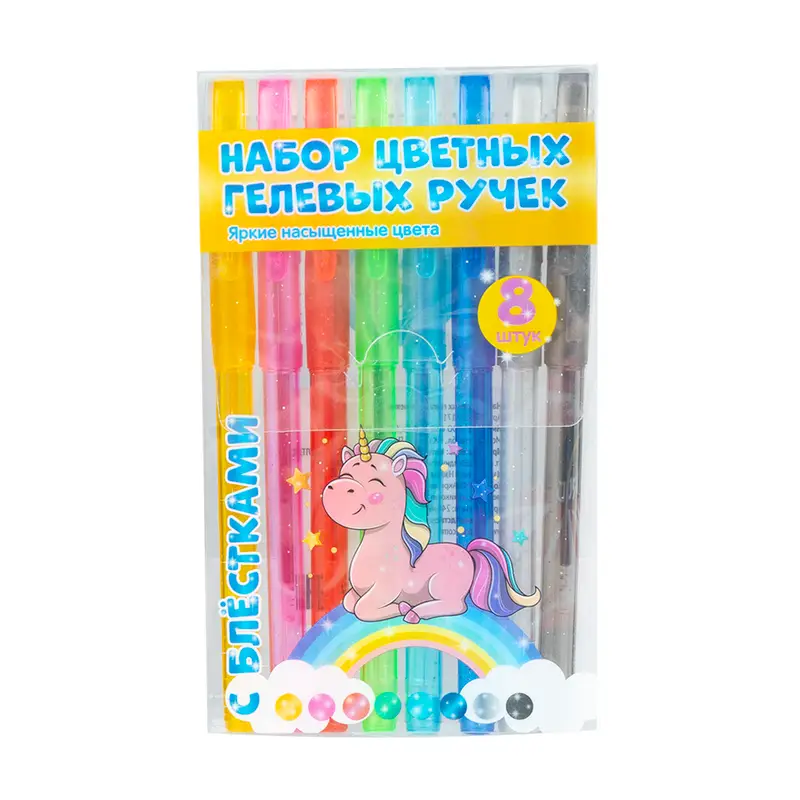 Набор цветных гелевых ручек, Kid’s Fantasy, 8 шт., в ассортименте