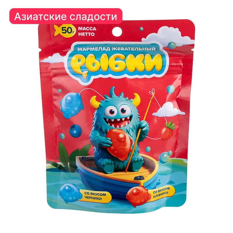 Мармелад жевательный, 50 г, в ассортименте
