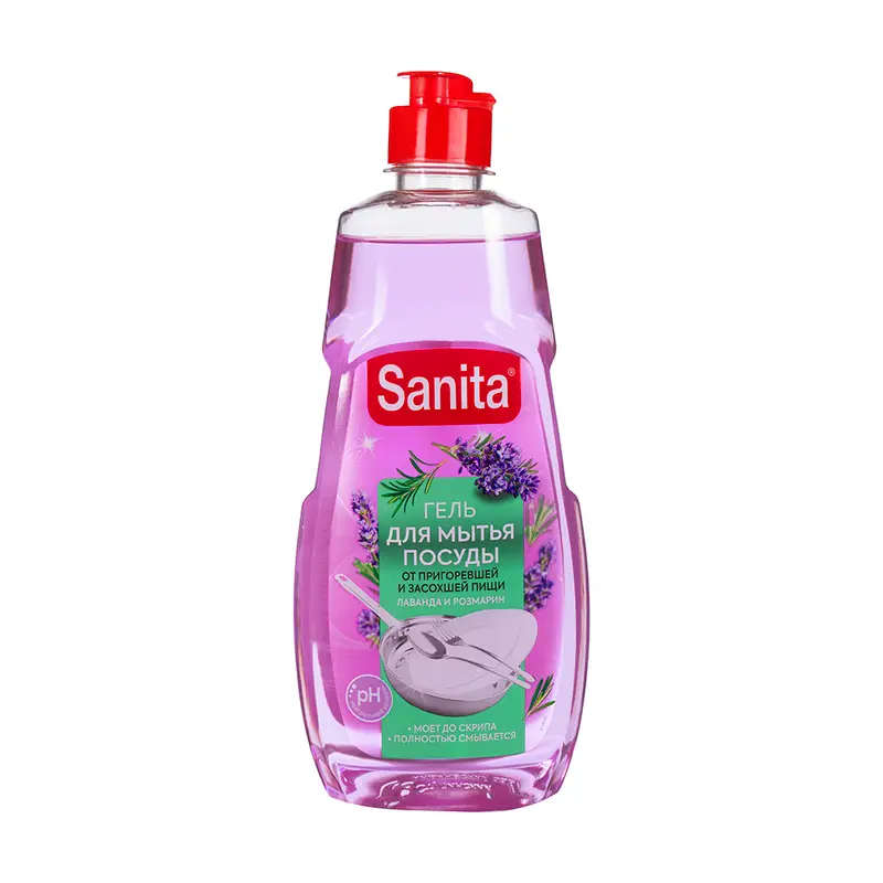 Средство для мытья посуды, Sanita, 450 г, в ассортименте