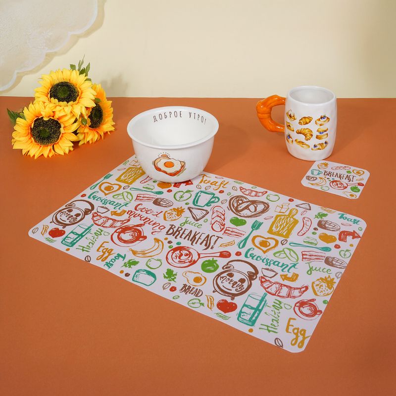 Набор термосалфеток и подставок под чашку, O'Kitchen, 12 шт., в ассортименте