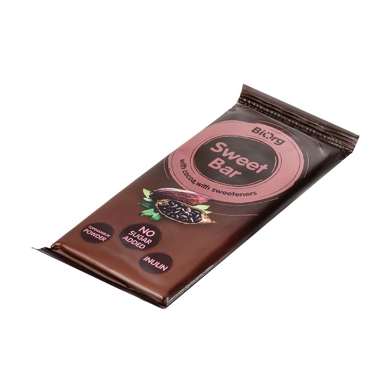 Шоколад без сахара "Sweet Bar", Biorg, 90 г