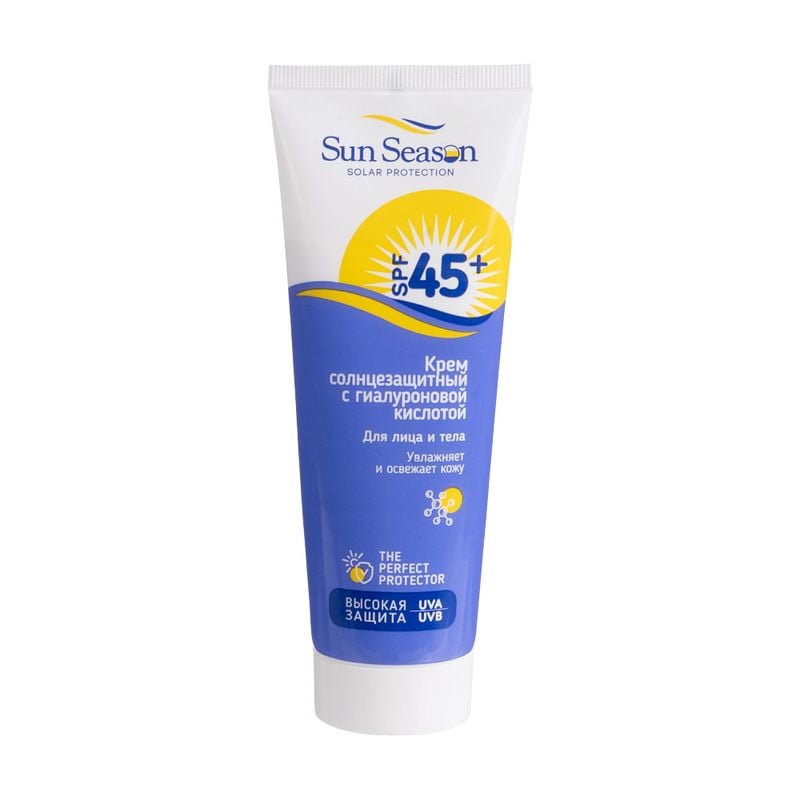 Крем солнцезащитный "Sun Season", Вилсен Групп, SPF 45+, 110 мл, в ассортименте