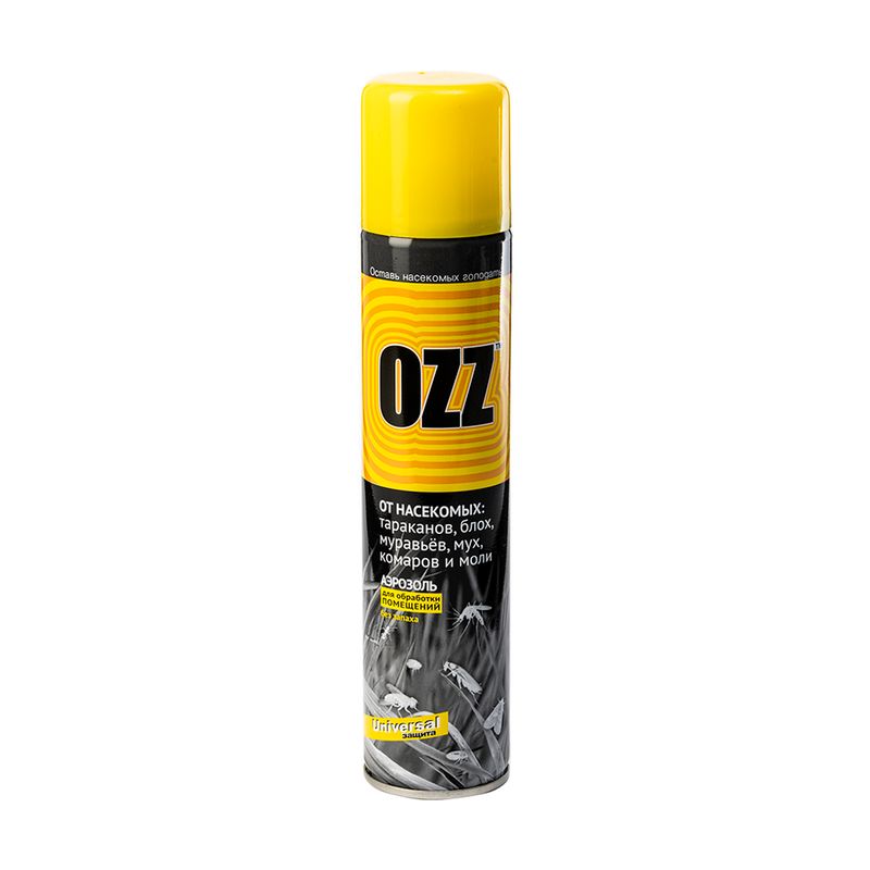 Аэрозольный спрей от насекомых, OZZ, 200 мл