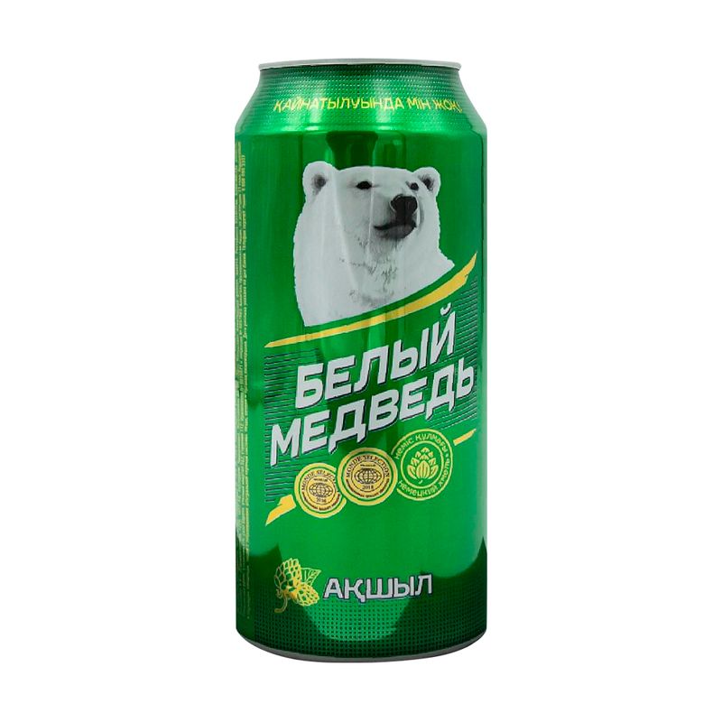 Пиво "Белый медведь", 4,8%, 0,9 л