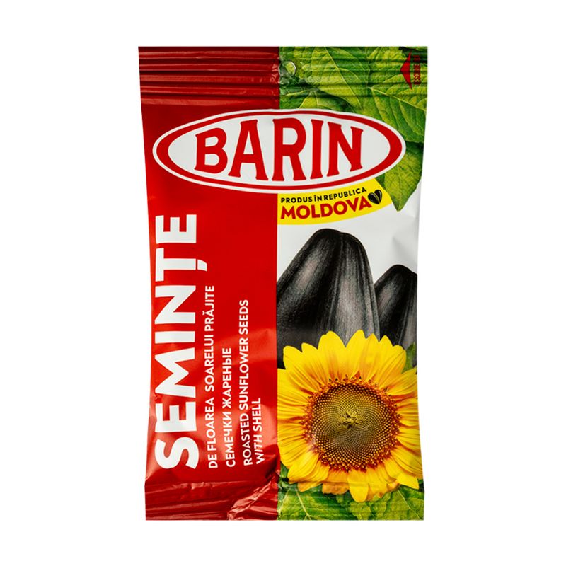 Семечки подсолнечные жареные Barin, разные виды, 50 г