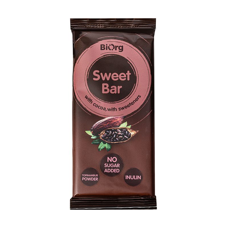 Шоколад без сахара "Sweet Bar", Biorg, 90 г