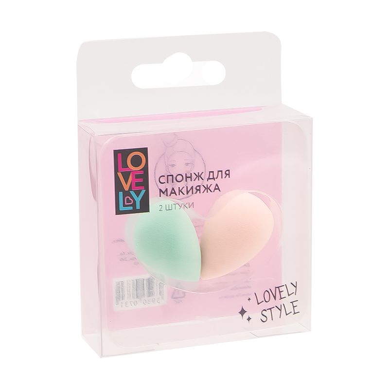 Спонж для макияжа, Lovely, 2 шт., в ассортименте