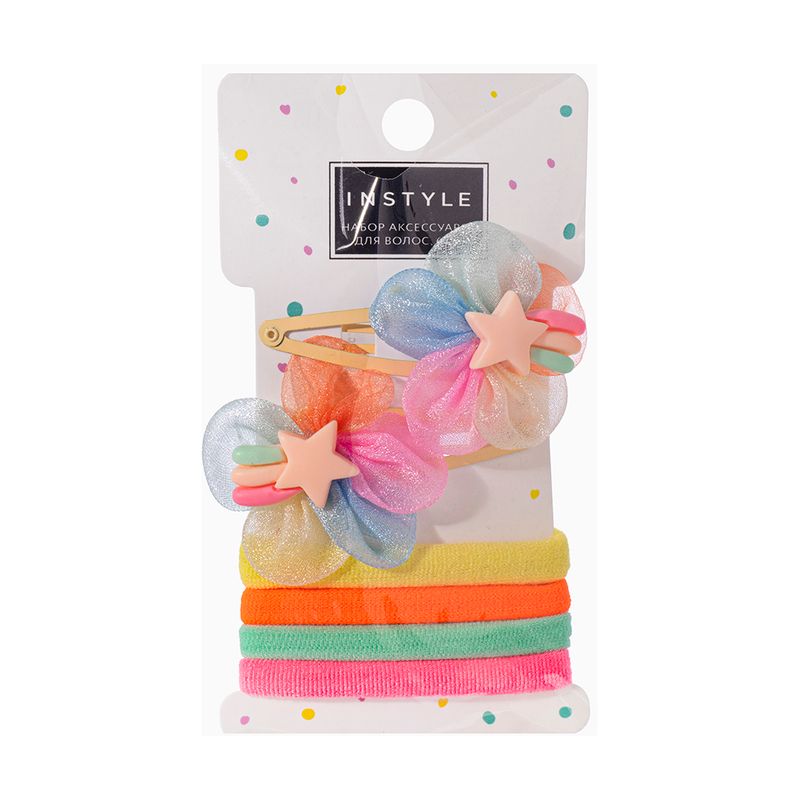 Набор аксессуаров для волос, INSTYLE, 6 предметов, в ассортименте