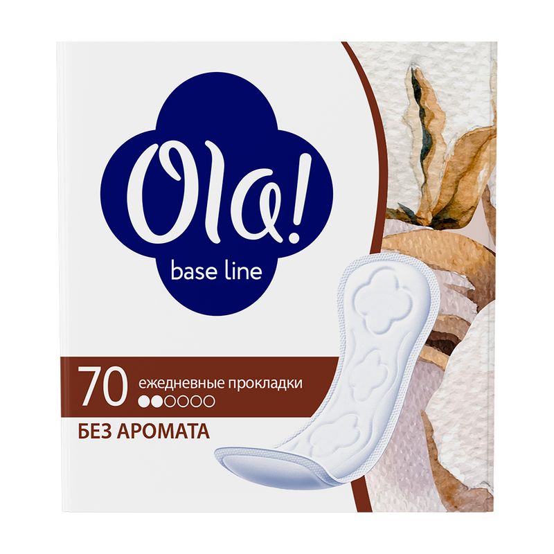 Ежедневные гигиенические прокладки, Ola, 70 шт., в ассортименте