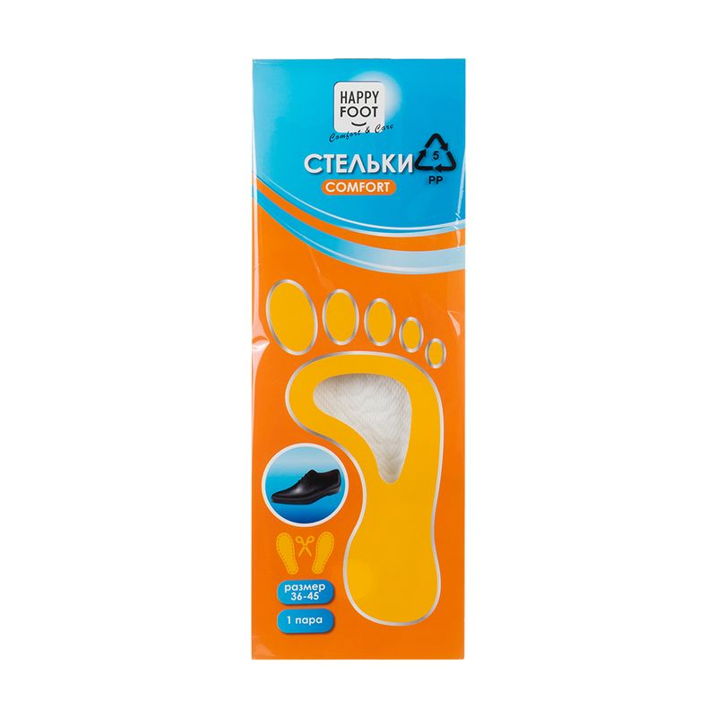 Стельки "Comfort", Happy Foot, 1 пара, в ассортименте