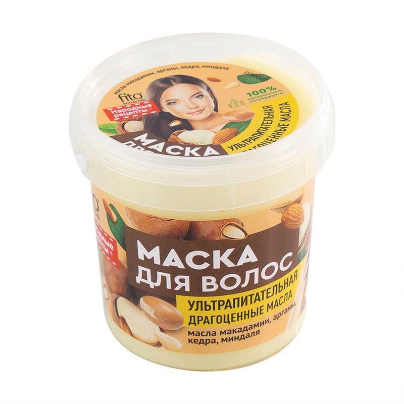 Маска для волос "Народные Рецепты", Fito cosmetic, 155 мл, в ассортименте