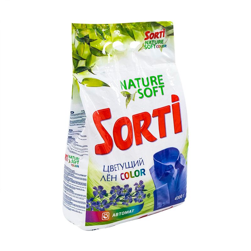 Стиральный порошок "Nature Soft", Sorti Color, 4300 г