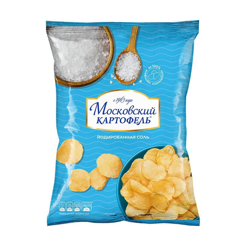 Чипсы, Московский картофель, 130 г, в ассортименте