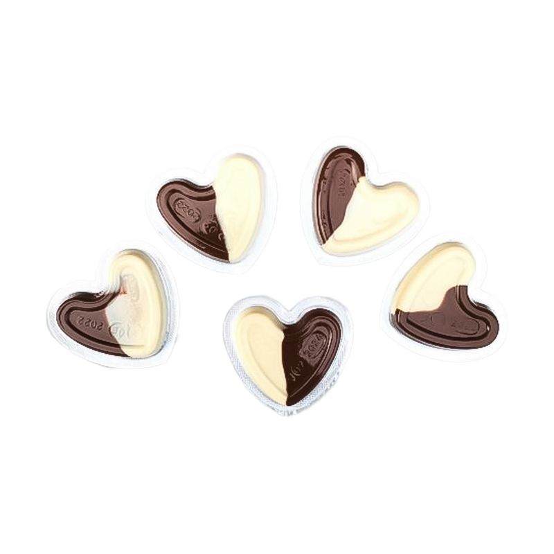 Двухцветный какао-крем с орехами "Choco hearts", JohnyBee, 15 г