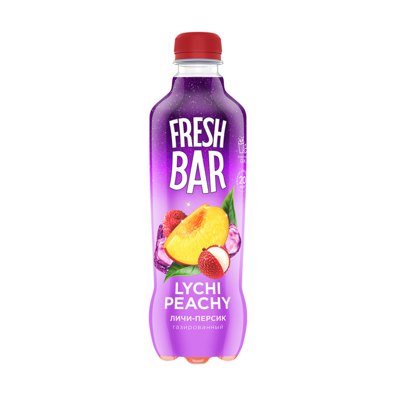 Напит газ.Fresh Bar Личи Персик 0,480л