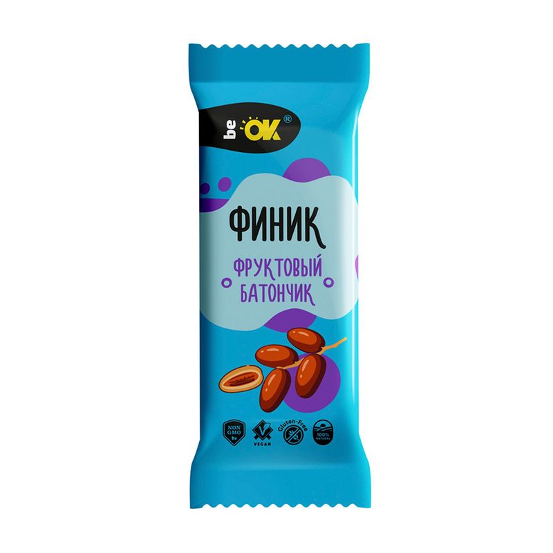 Батончик фруктовый "Финик", Be Ok, 30 г
