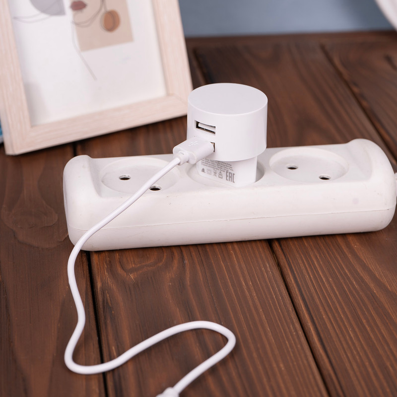 Сетевое зарядное устройство на 2 USB, в ассортименте