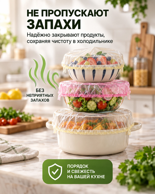 Пакет-крышка, BonHome, 200 шт.