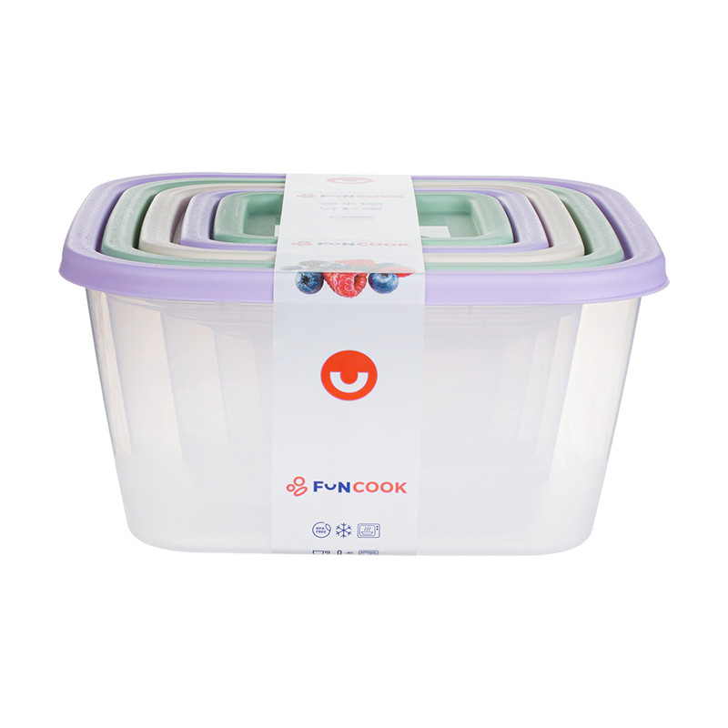 Набор ёмкостей, FunCook, 5 шт., в ассортименте