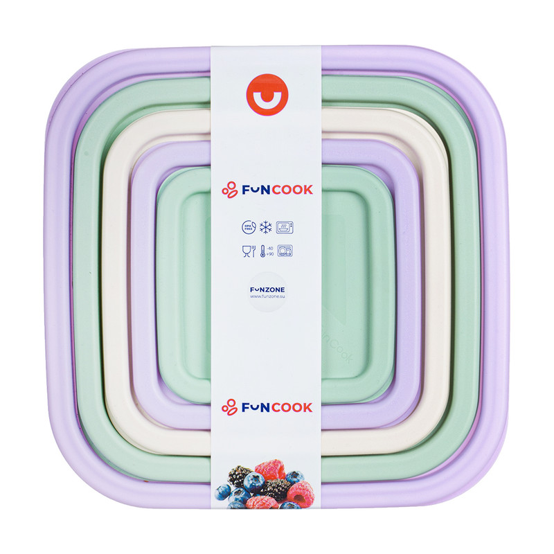Набор ёмкостей, FunCook, 5 шт., в ассортименте