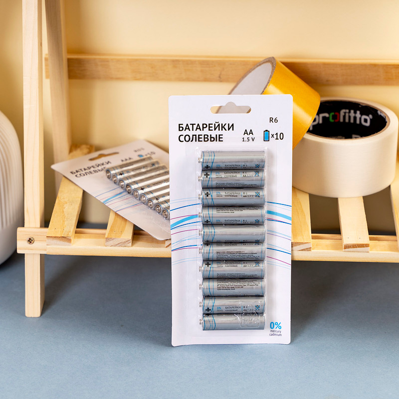 Salt batteries AA 1.5V 10 pcs