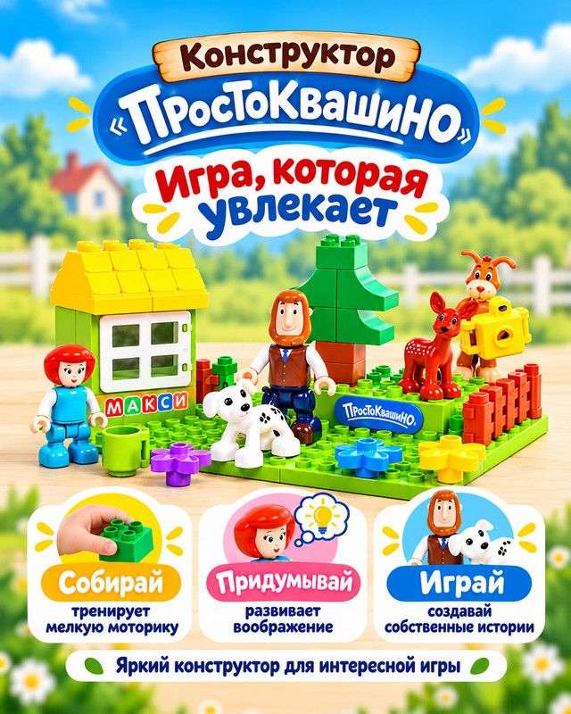 Конструктор "Простоквашино", в ассортименте