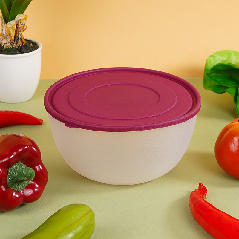 Миска с крышкой, Уника Пласт, 1,5 л, в ассортименте