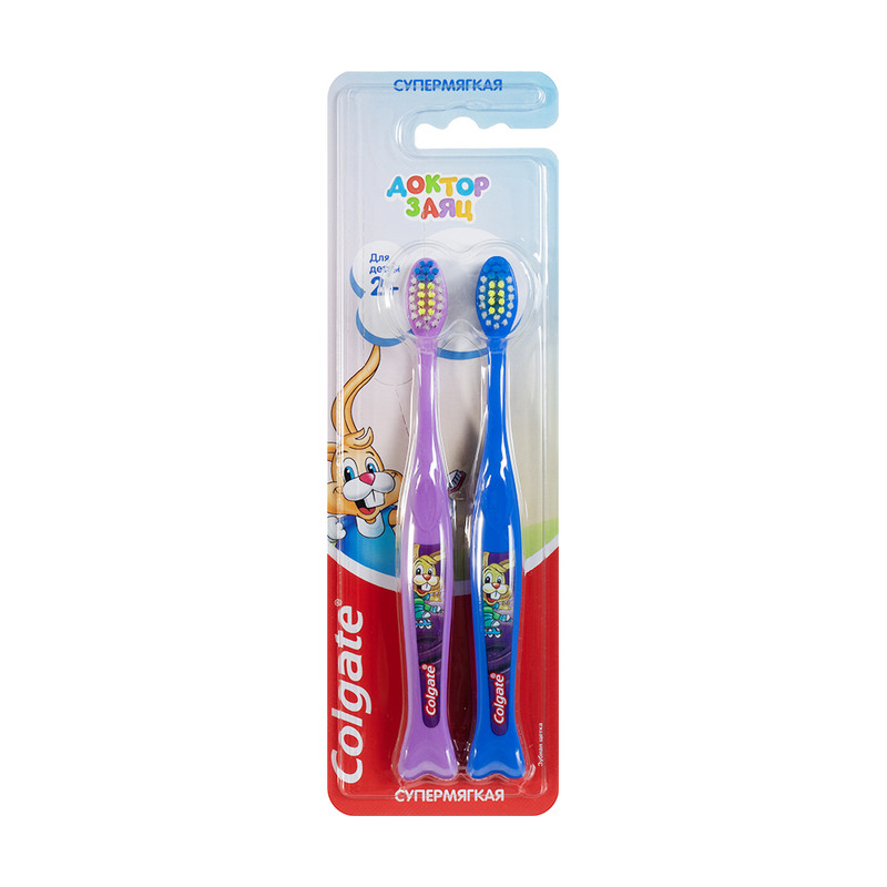 Детская зубная щетка, Colgate, 2 шт., в ассортименте