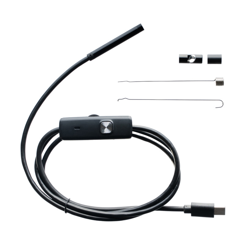 Камера на гибком проводе для мобильного телефона, FLARX, USB, с подсветкой, в ассортименте