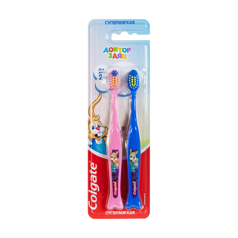 Детская зубная щетка, Colgate, 2 шт., в ассортименте
